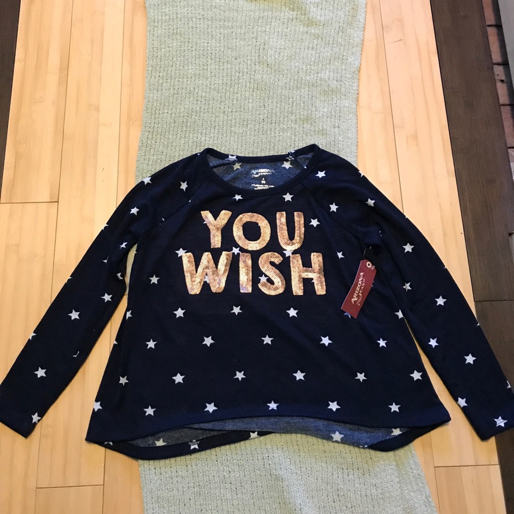 Girls Arizona jean company sweater new with tags